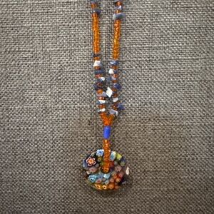 Millefiori pendant necklace